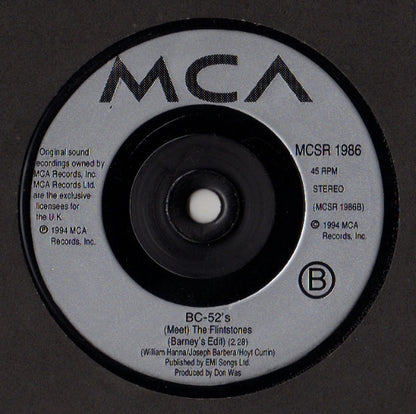 The B.C. 52's* : (Meet) The Flintstones (7", Single)