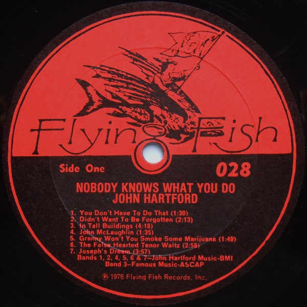 John Hartford : Nobody Knows What You Do (LP, Album, All)