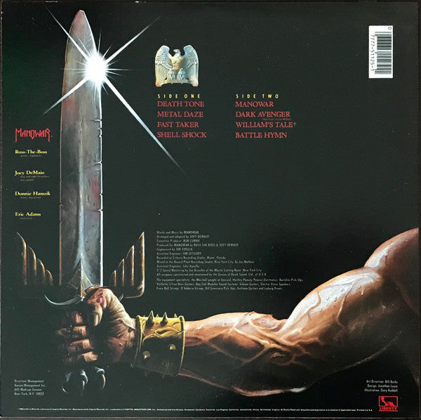 Manowar : Battle Hymns (LP, Album, Win)