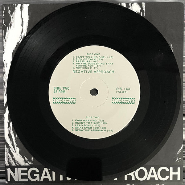 Negative Approach : Negative Approach (7", EP, Ltd, RE, RM)
