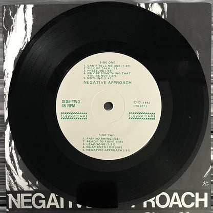 Negative Approach : Negative Approach (7", EP, Ltd, RE, RM)
