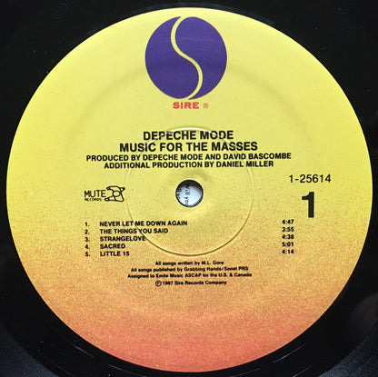 Depeche Mode : Music For The Masses (LP, Album, SRC)