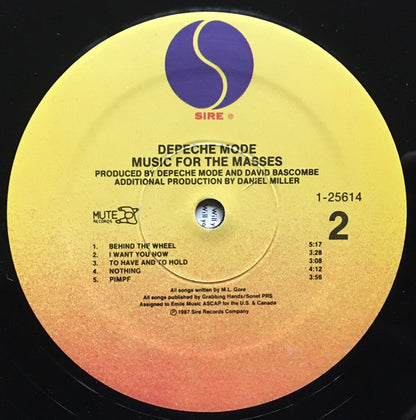Depeche Mode : Music For The Masses (LP, Album, SRC)