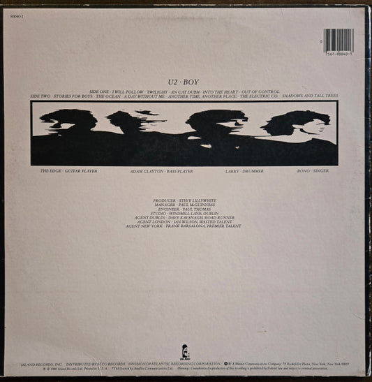 U2 : Boy (LP, Album, RE, SRC)