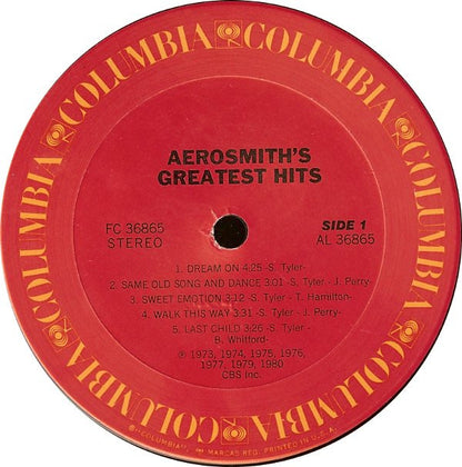 Aerosmith : Aerosmith's Greatest Hits (LP, Comp, Pit)