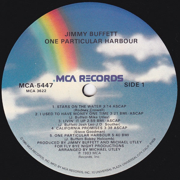 Jimmy Buffett : One Particular Harbour (LP, Album, Glo)