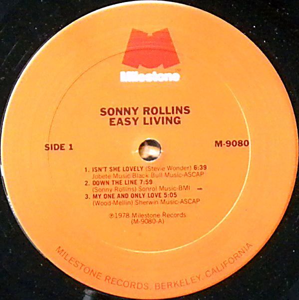 Sonny Rollins : Easy Living (LP, Album)