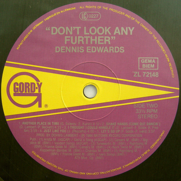 Dennis Edwards : Don't Look Any Further (LP, Album)