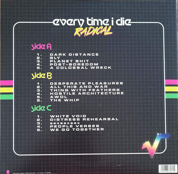 Every Time I Die : Radical (LP, Album, Gat + LP, S/Sided, Album, Etch)