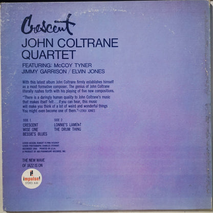 John Coltrane Quartet* : Crescent (LP, Album, Rei)