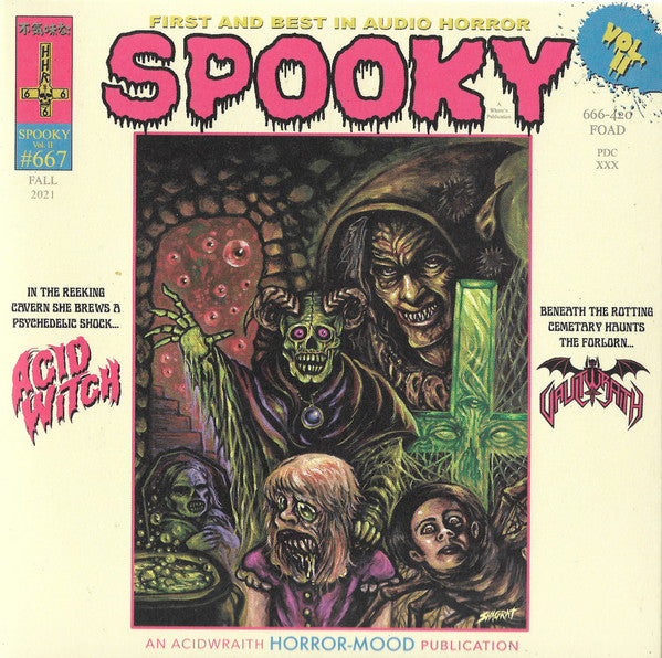 Acid Witch / Vaultwraith : Spooky Vol. II (7", Blu)