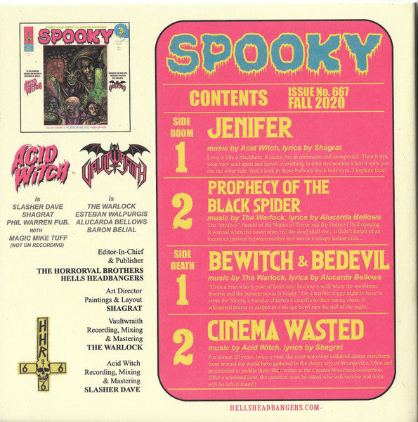 Acid Witch / Vaultwraith : Spooky Vol. II (7", Blu)
