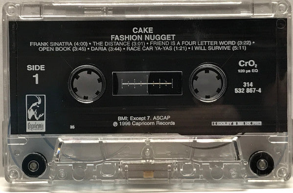 Cake : Fashion Nugget (Cass, Album)