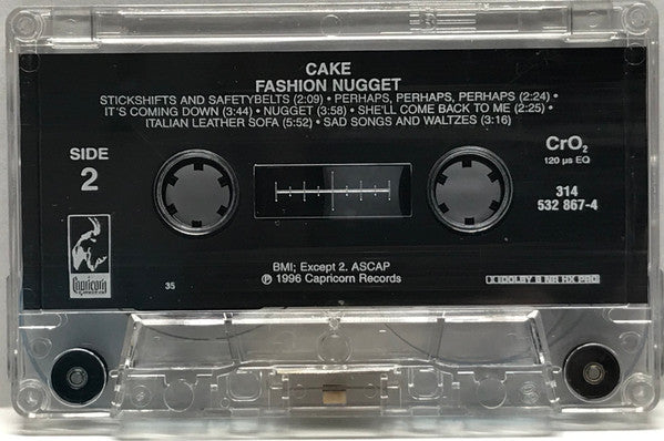 Cake : Fashion Nugget (Cass, Album)