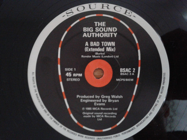 Big Sound Authority : A Bad Town (12", EP, Ltd)