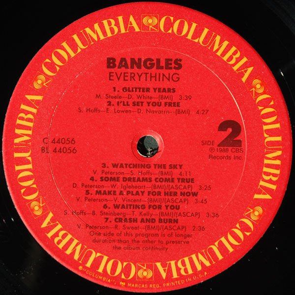 Bangles : Everything (LP, Album, Car)