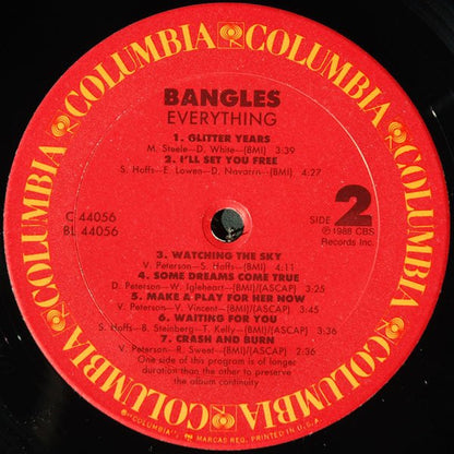 Bangles : Everything (LP, Album, Car)