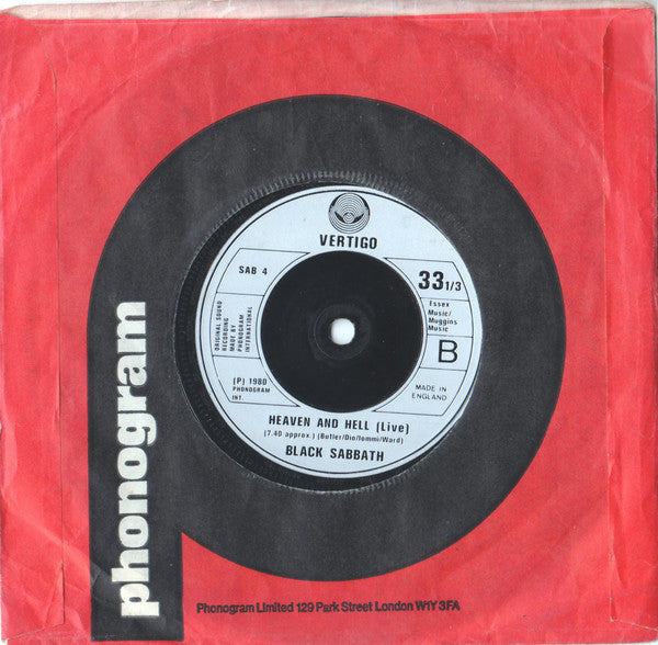 Black Sabbath : Die Young (7", Single)