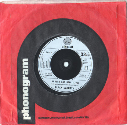 Black Sabbath : Die Young (7", Single)