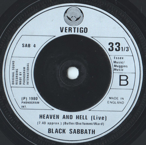 Black Sabbath : Die Young (7", Single)