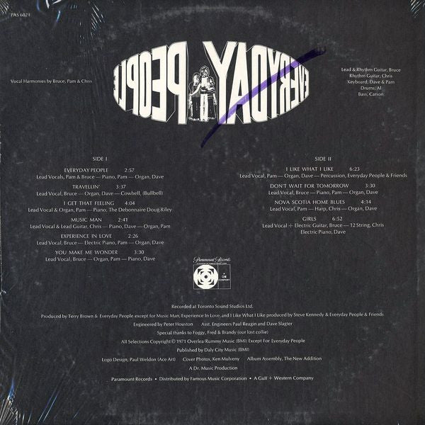 Everyday People (4) : Everyday People (LP, Scr)