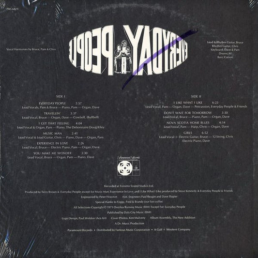 Everyday People (4) : Everyday People (LP, Scr)