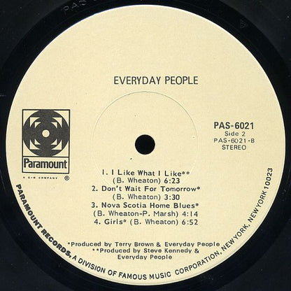 Everyday People (4) : Everyday People (LP, Scr)