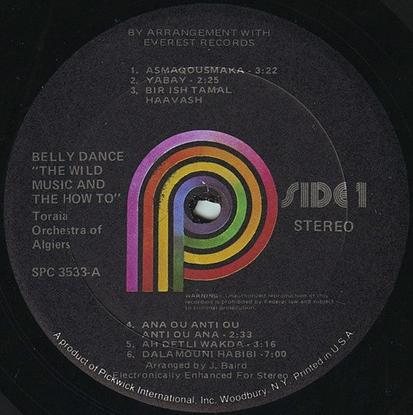 Toraia Orchestra Of Algiers : Belly Dance! (The Wild Music & The How-To!) (LP, Album, RE)
