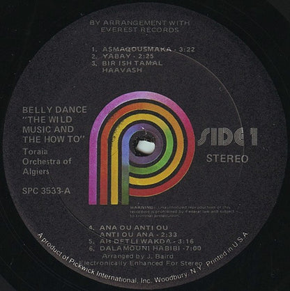 Toraia Orchestra Of Algiers : Belly Dance! (The Wild Music & The How-To!) (LP, Album, RE)