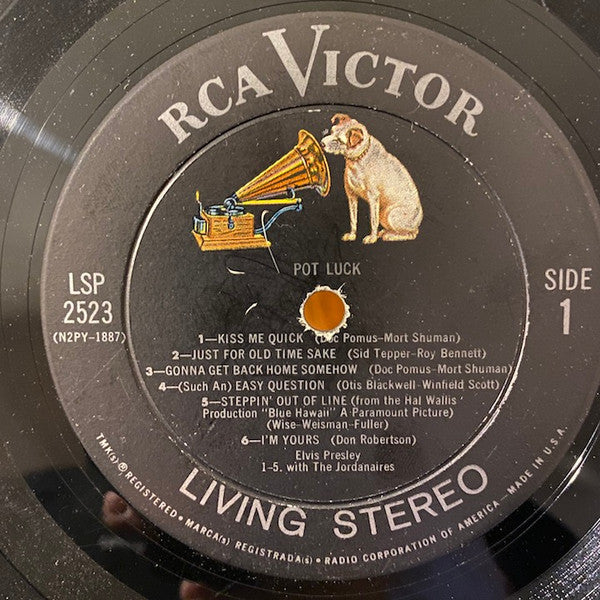 Elvis Presley : Pot Luck (LP, Album, Roc)
