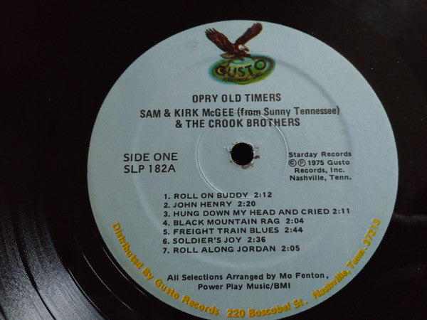 Sam And Kirk McGee* And  The Crook Brothers : Opry Old Timers (LP, Album, RE)