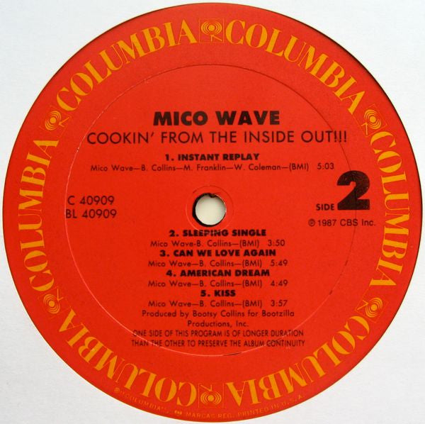 洋楽 Mico Wave/Cookin' From The Inside Out!!! Buy Mico Wave : Cookin' From The Inside Out!!! (LP, Album) Online