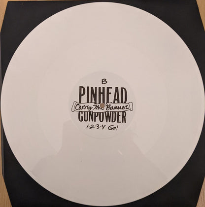 Pinhead Gunpowder : Carry The Banner (12", MiniAlbum, RE, Whi)