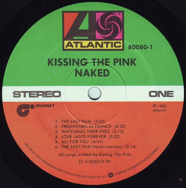 Kissing The Pink : Naked (LP, Album, SP )