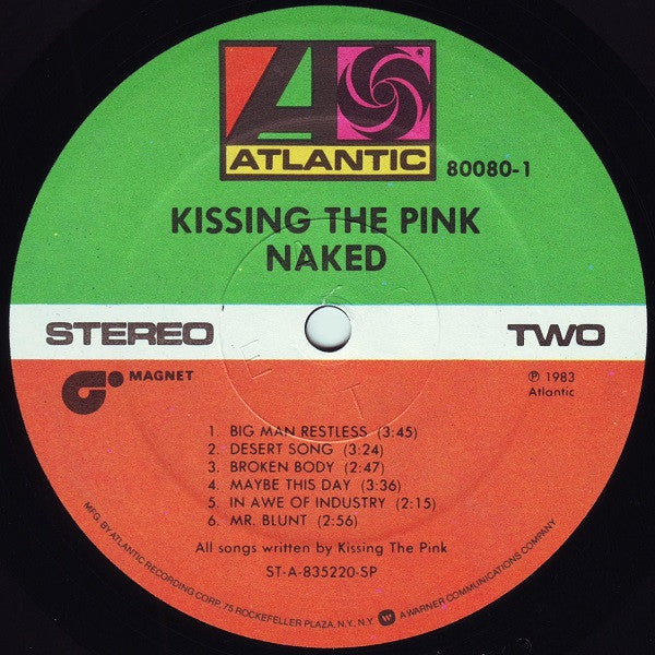 Kissing The Pink : Naked (LP, Album, SP )