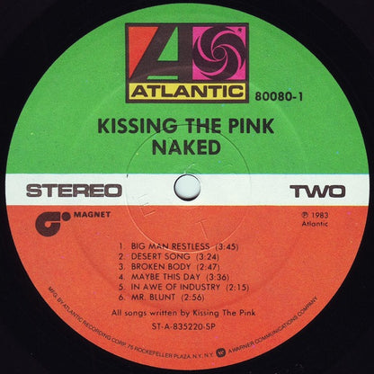 Kissing The Pink : Naked (LP, Album, SP )