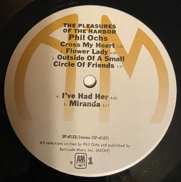 Phil Ochs : Pleasures Of The Harbor (LP, Album, RP)