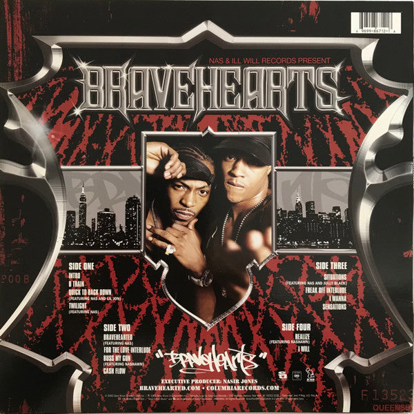 Bravehearts : Bravehearted (2xLP, Album)