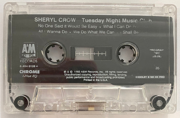 Sheryl Crow : Tuesday Night Music Club (Cass, Album)