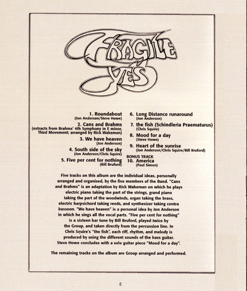 Yes : Fragile (DVD-A, Album, RE, Multichannel, Sup)
