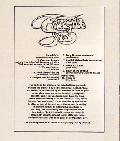 Yes : Fragile (DVD-A, Album, RE, Multichannel, Sup)