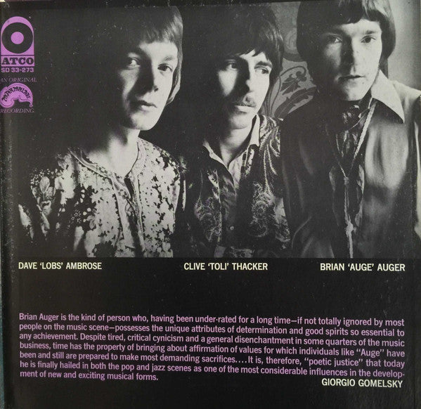 Brian Auger & The Trinity : Definitely What! (LP, Album, PR-)
