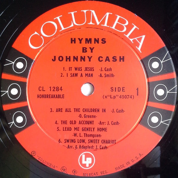 Johnny Cash : Hymns By Johnny Cash (LP, Album, Mono, Bri)