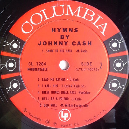 Johnny Cash : Hymns By Johnny Cash (LP, Album, Mono, Bri)