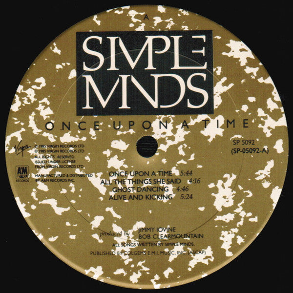 Simple Minds : Once Upon A Time (LP, Album, Club, CRC)