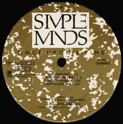 Simple Minds : Once Upon A Time (LP, Album, Club, CRC)