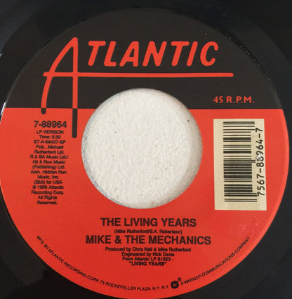 Mike + The Mechanics* : The Living Years (7", Single, SP)