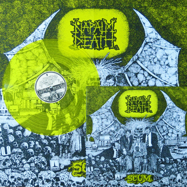 Napalm Death : Scum (LP, Album, RE, RM, RP, Yel)