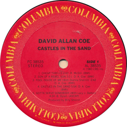 David Allan Coe : Castles In The Sand (LP, Album)