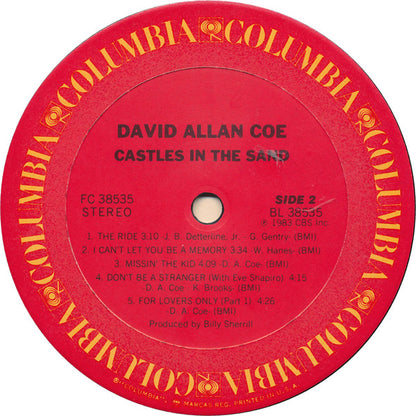 David Allan Coe : Castles In The Sand (LP, Album)